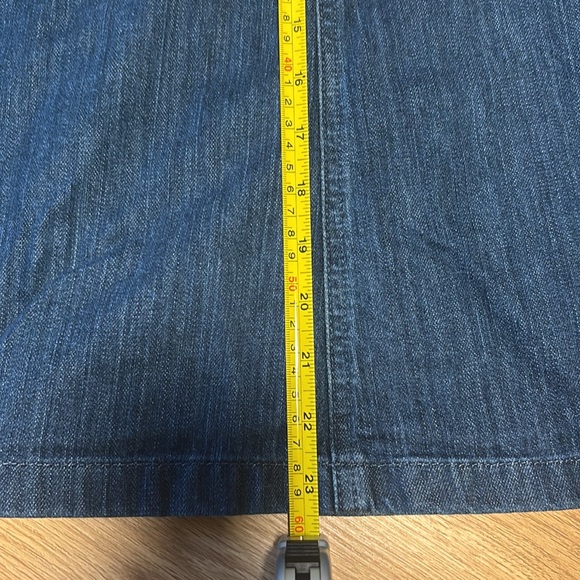 LL Bean Classic Denim Skirt - Picture 8 of 9